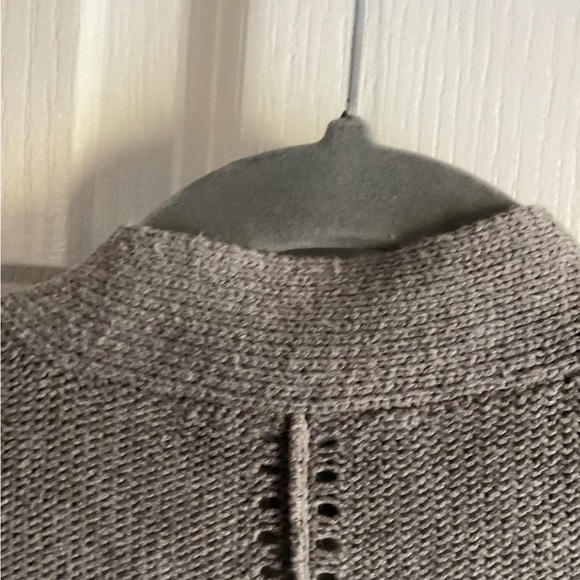 Belle by Bellini 3x grey long sweater/duster. awesome fringe sleeves - Picture 9 of 9